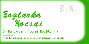 boglarka mocsai business card